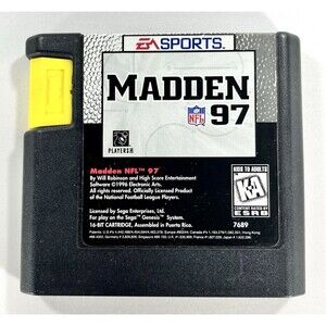 Madden NFL 97 Sega Genesis 1996 Vintage Authentic Cartridge Only Tested